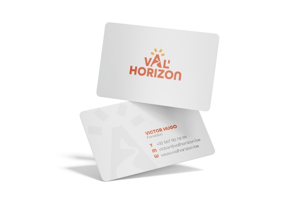 Cartes de visite Val’Horizon recto verso