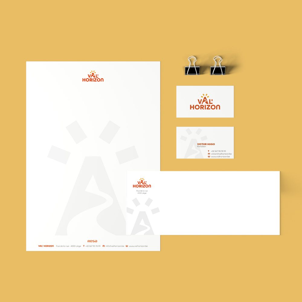 Val’Horizon – Logo, papeterie et brochure